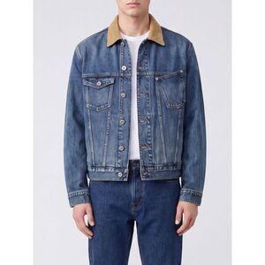 Jw Anderson Men Jw Anderson Cotton Denim Jacket With A Corduroy Collar
